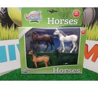 Kids Globe Chevaux KG570199 – 4 pièces – Échelle 1/32