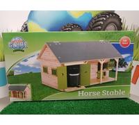 Kids Globe Clapier à Cheval 610249 – Échelle 1/32, 2 caisses, 1 espace, Bois/Vert, pour enfants