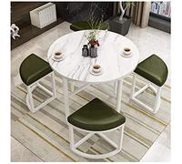 KG7HQRP 4 Simplicité européenne PU cuir métal bibliothèque restaurant fleuriste salon de beauté salle d'échecs lieu public magasin de dessert stockage (couleur : vert) (vert foncé)