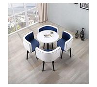 KG7HQRP 5 pièces Café Canapé Siège Moderne Rond Accueil Table Chaise Simple Réception Loisir Cuir Bureau Salon