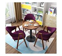 KG7HQRP Accueil Table et Chaise Combinaison Balcon Jardin Loisirs Cuisine Salle à Manger Table et Chaise Ensemble Bureau Réception Café Hôtel (couleur : vert) (violet)