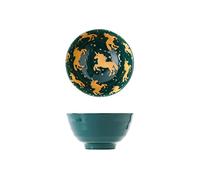 KG7HQRP Bols pour cuisine 12 styles créatifs bol fileté de 11,4 cm, bol à riz, bol à soupe, anti-brûlure, vernis en céramique, petit bol à dessert domestique (couleur : D) (K)