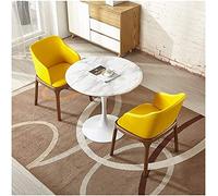 KG7HQRP Café Bureau Dessert Shop Hôtel Salle de réunion Chambre 1 table et 2 chaises Plusieurs tailles (couleur : violet, taille : 80 cm) (jaune 90 cm)