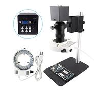 KG7HQRP Caméra microscope 130X 38MP 21MP 16MP HDMI VGA Caméra de microscope vidéo industrielle 0-C Monture Objectif 56 LED Anneau lumineux pour PCB Téléphone Puce Réparation pour PCB Board CPU