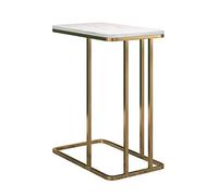 KG7HQRP Canapé et table basse, moderne en forme de C en acier doré e et plateau de table en marbre (couleur : B) (A)