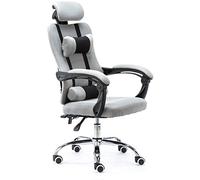 KG7HQRP Chaise de bureau de rénovation avec accoudoirs Chaise de bureau ergonomique Chaise de bureau pour la maison Chaise d'ordinateur Chaise pivotante à hauteur réglable (couleur : gris, taille