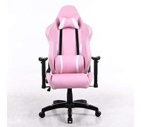 KG7HQRP Chaise de bureau de rénovation, chaise de jeu, chaise de bureau avec accoudoirs réglables, siège baquet ergonomique à dossier haut (couleur : D)