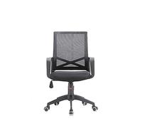 KG7HQRP Chaise de bureau en maille pour rénovation - Design ergonomique - Dossier moyen réglable - Style de course avec accoudoirs - Pivotant à 360 ° - Convient pour une longue période
