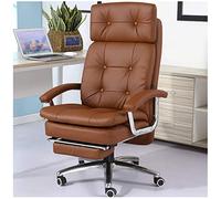 KG7HQRP Chaise de bureau inclinable en cuir résistant à l'usure Marron