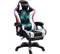 KG7HQRP Chaises de bureau de rénovation pour la maison, chaises de bureau, chaise de jeu, chaise d'ordinateur, dossier ergonomique et hauteur d'assise (couleur : rouge, taille : pieds en acier)