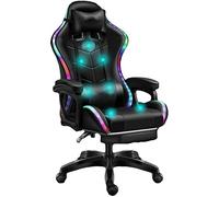 KG7HQRP Chaises de bureau de rénovation pour la maison, chaises de bureau, chaise de jeu, chaise d'ordinateur, dossier ergonomique et hauteur d'assise (couleur : rouge, taille : pieds en acier)
