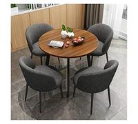 KG7HQRP Cuisine Dinette Bureau et Salon de Thé Combinaison Café Loisirs Tables et Chaises Interview Rond (couleur : A) (B)