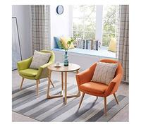 KG7HQRP Ensemble de 3 tables et chaises de salle à manger pour balcon et chaises de jardin modernes pour la maison, le salon (Couleur : bleu + jaune) (vert + orange)