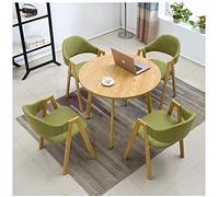 KG7HQRP Ensemble de 4 tables et chaises pour bureau, salle de réunion, hôtel, table et chaises, café, pâtisserie, salon de beauté, magasin de vêtements