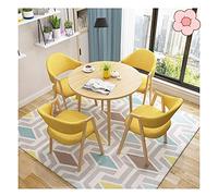 KG7HQRP Ensemble de table à manger ronde moderne pour salon de thé, ensemble de table et de chaises pour combinaison de café, magasin de dessert, magasin de gâteaux, boulangerie, salle de magasin