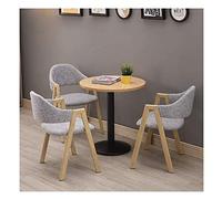 KG7HQRP Ensemble table et chaise 3 personnalités simple 60 cm salon cuisine décoration créative de la maison café bureau salle de réunion (couleur : gris) (gris clair)