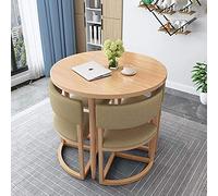 KG7HQRP Ensemble table et chaise de négociation 5 pièces Table ronde moderne Combinaison de chaises Petite table à manger familiale et table (couleur : E) (C)