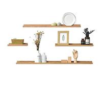 KG7HQRP Étagère flottante 4 pièces Couleur bûche Décoration murale