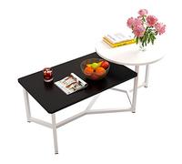 KG7HQRP Lot de 2 tables gigognes nordiques en métal, table basse, table d'appoint de canapé, économique et belle