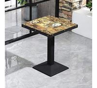 KG7HQRP Maison de rénovation Chaise moderne à thème rétro Café Restaurant Table de restaurant Dessert Snack Restaurant Pot à thé au lait Restaurant Table à manger rapide et chaise combinée (couleur