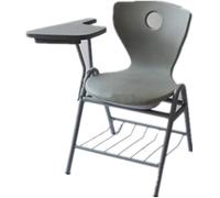 KG7HQRP Maison de rénovation de (55 x 52 x 83 cm) Chaises de bureau de réception avec forte e pour visiteur invité et conférence gris avec tablette rabattable à main (couleur : gris, taille : 55 x 52