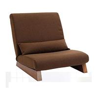 KG7HQRP Maison de rénovation siège pliable chaise pliable coussin amovible siège vintage chaise d'appoint canapé inclinable (couleur : marron, taille : 70 x 68 x 73 cm)