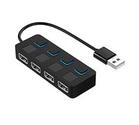 KG7HQRP Multi-Splitter Expander Hub multiple utilise un hub d'alimentation avec interrupteur d'ordinateur (couleur : noir, taille : taille unique) (noir taille unique)