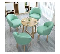 KG7HQRP Table à manger et chaise combinées bureau réception table de loisirs café dessert magasin balcon salon table à thé table d'hôtel (couleur : jaune) (vert clair)