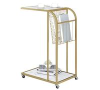 KG7HQRP Table basse nordique en fer et marbre pour salon, canapé, petite table d'appoint Table de chevet d'angle