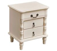 KG7HQRP Table d'appoint d'appoint avec tiroir de rangement - Meuble de rangement moderne à assembler pour chambre à coucher - Meuble de salon et de chambre à coucher - Table de chevet à 3 tiroirs