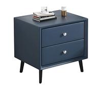 KG7HQRP Table d'appoint moderne avec 2 tiroirs et étagère ouverte, table de chevet avec acier e pour chambre à coucher, dortoir