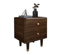 KG7HQRP Table de chevet avec 2 tiroirs de rangement en bois massif pour salon, chambre, bureau