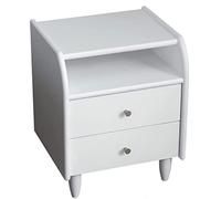 KG7HQRP Table de chevet avec 2 tiroirs - Meubles de chevet en bois massif pour la maison, la chambre à coucher, accessoires de bureau, poignée en cuivre pur (couleur : D)