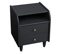 KG7HQRP Table de chevet avec 2 tiroirs - Meubles de chevet en bois massif pour la maison, la chambre à coucher, les accessoires de bureau, poignée en cuivre pur (couleur : D) (A)