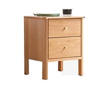 KG7HQRP Table de chevet en bois massif, table d'appoint avec 2 tiroirs, table de téléphone pour salon, chambre à coucher, casier simple, 38 x 35 x 47 cm