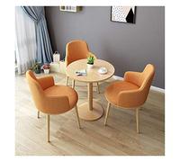 KG7HQRP Table de réception d'hôtel, table de restaurant et chaise de café, combinaison de bureau, salon d'affaires, hôtel, salon de thé, réception moderne (couleur : couleur orange)