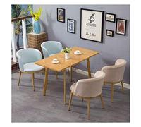 KG7HQRP Table de salle à manger et chaise combinaison simple réception loisirs table salon cuisine salle à manger design moderne 1 table 4 chaises 120 cm