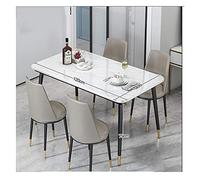 KG7HQRP Tables et chaises de négociation commerciale Boulangerie Magasin de thé Magasin de gâteaux Magasin de boissons Balcon Étude Hôtel Réception Bibliothèque Salon (couleur : blanc, taille : 12070)