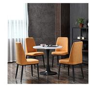 KG7HQRP Tables et chaises de négociation Petite table ronde Café Décontracté Simple Tea Shop Restaurant Balcon Tea Shop Boulangerie Cake Shop (couleur : bleu, taille : 70 cm) (orange 80 cm)