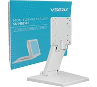 KGABERY-24 92005-Support D'Écran Tactile Pour Pc Ou Pos, Stable, Réglable, Pliable Et Ajustable, Vesa, Métal, Pour Écrans De 10 À 22 Pouces-Blanc