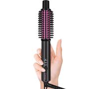 KGABERY-25Mm Mini Heating Brush,3 Adjustable Temperatures,Thermal Brush For Soft Curls And Quick Touch Ups,Compact Bi-Voltage Curling Iron For Short To Medium Long Hair,Travel