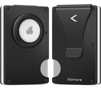 Kgabery-Airtag Card Holder (Airtag Not Included),Minimalist Wallet For Men,Rfid Wallet,Metal Money Clip,Coin Purse,Men's Gift Idea,Black,Classic