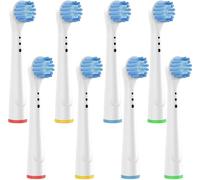 KGABERY-Brossette De Rechange Compatible Pour Braun Oral B Têtes Brossettes De Rechange Têtes Brosse Embout Precision Floss Cross Action Clean Générique Sensitive Pour Brosse À Dents Électrique 8 Pac