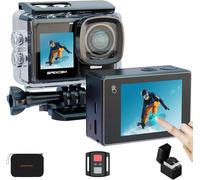 KGABERY-Caméra Sport 4K Wifi Eis Double Écrans Tactile Caméras Étanche 40M Hd Caméscope 20Mp Caméra D'Action Caméras Sportives Et Kit D'Accessoires¿
