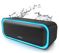 KGABERY-Enceinte Bluetooth Portable Avec Effets Lumière,Ipx5 Waterproof,Haut-Parleur 20W,Autonomie 20H,Stéréo Sans Fil,Port Usb,Aux Et Sd,Noir