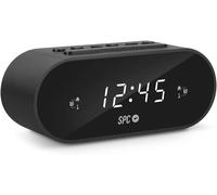 KGABERY-Frodi-Kompakter Radiowecker Mit Led-Display,Fm-Radio,10 Speicher Und 2 Alarmfunktionen,Radiowecker Digital-Schwarz