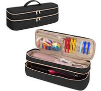 KGABERY-Hair Dryer Brush Case Compatible With Steampod And Revlon Volumiser And Styler,Storage Bag For Electric And Blower Brushes,Black