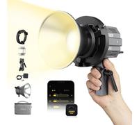 KGABERY-Lampe Vidéo,Colbor Cl60 65W Cob Video Light 2700K-6500K Cri97+ Led Continue Lumière 10 Effets D'Éclairage Avec Contrôle App Bowens Mount Pour Studio Photographie,Lumière-Vidéo-Led-Studio-Lampe
