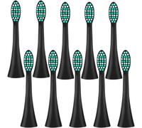 KGABERY-Lot De 10 Têtes De Brosse De Rechange,Compatibles Avec Happybrush Vibe 3,Noires