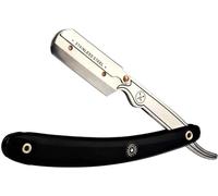 KGABERY-Parker Srb Straight Edge Barber Rasoir Et 5 Shark Blades Inoxydable Noir